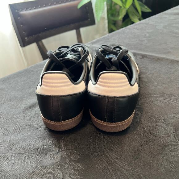 Adidas Samba black and white shoes suede size 9.5 men - Picture 4 of 9